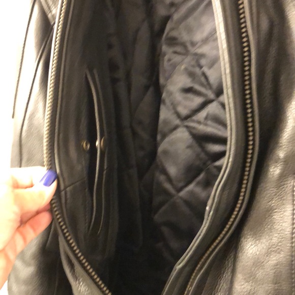 Beautiful leather biker real leather jacket!! - Picture 3 of 9